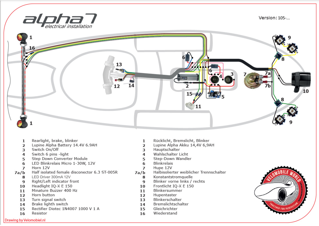 Alpha 7 electrical installation 105