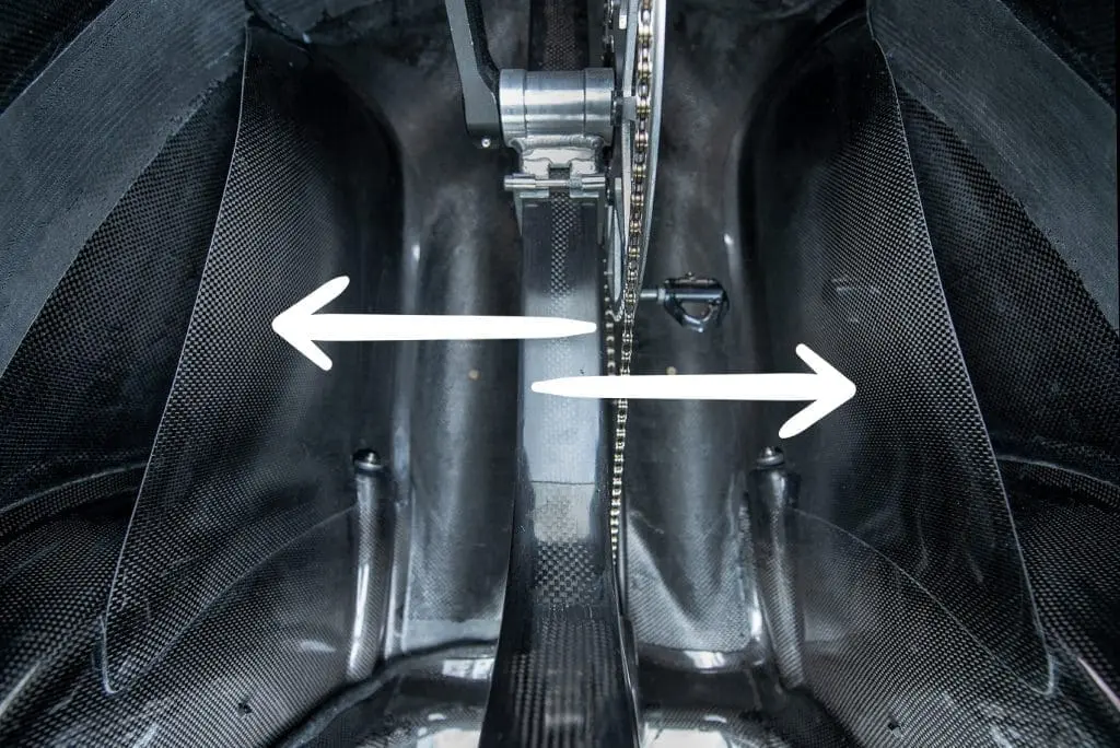 Cargo area in a velomobile