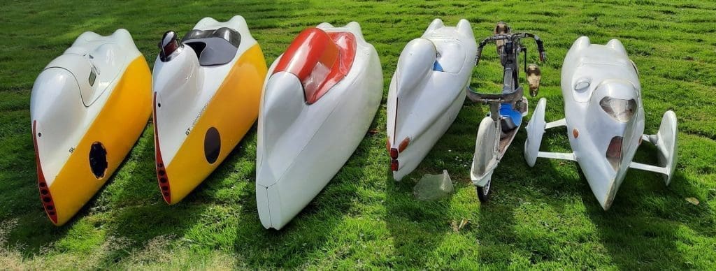 from left: Milan SL, Milan GT, Milan 4.2, Bülk2 and tricycle