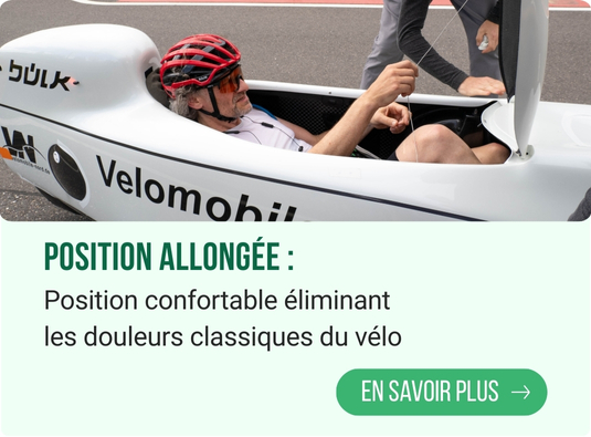 Position confortable éliminant les douleurs classiques du vélo