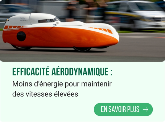 Moins d’énergie pour maintenir des vitesses élevées