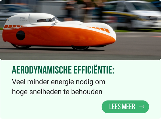 Veel minder energie nodig om hoge snelheden te behouden